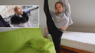 Russian Cute Dancer Cute Laughing Beauty Muscular And Super Erotic Lower Body Vaginal Cum Shot - Part 2