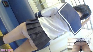 Special destroyer with 6 wheel drive layer Hatsuki-chan Part2 I did a slut on the train Personal shooting - Part 2