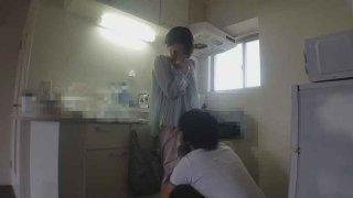 Individual New wife who is polluted with sperm of another person in the vagina at the new house and is fucked again in the bathroom