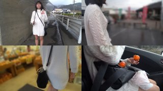 An affair hot spring trip with a young wife 18 years younger Raw squirrel bukkake while wearing