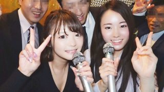 Karaoke joint party orgy Mega Bank Yokohama Branch 2 female bankers x 4 travel agency Lehman High image quality - Part 2
