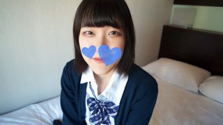 First shot uncensored A devil shot in the middle of the half outside to a naive black-haired beautiful girl