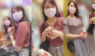 High spec beauty big tits 2 people who lose the first Pachi 6K Yokohama store Immediately Saddle success